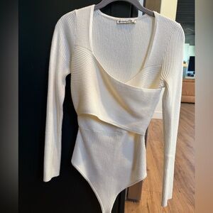 Abercrombie faux wrap body suit